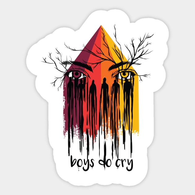 Pyramid with eyes Sticker by EarlAdrian